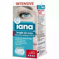 Starpharma Iana Intensive nawilżające krople do oczu 03 HA 10 ml Zdrowie i uroda Zdrowie Witaminy minerały suplementy diety