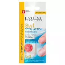 Eveline Nail Therapy Professional skoncentrowana odżywka do paznokci 8w1 total action 12ml Zdrowie i uroda Kosmetyki i akcesoria Manicure i pedicure