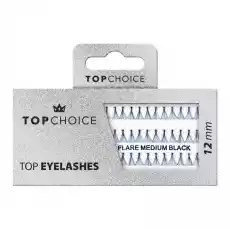 Top Choice Top Eyelashes kępki rzęs Flare Medium Black 12mm 37931 Zdrowie i uroda Kosmetyki i akcesoria Makijaż i demakijaż Makijaż oczu