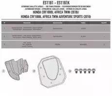 KAPPA ES1161K POSZERZENIE STOPKI BOCZNEJ HONDA CRF Motoryzacja Motocykle