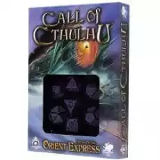 Komplet Kości Zew Cthulhu Horror w Orient Express Czarnofioletowy QWorkshop Gry Gry planszowe