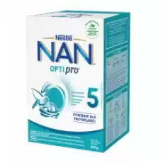 Nestle Nan Optipro 5 Junior Produkt na bazie mleka dla dzieci po 25 roku 650 g Artykuły Spożywcze Jedzenie dla dzieci