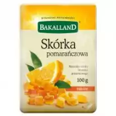 Bakalland Skórka pomarańczowa 100 g Artykuły Spożywcze Bakalie i suszone owoce