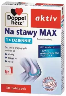 DOPPELHERZ Aktiv Na stawy Max x 30 tabletek Zdrowie i uroda Zdrowie Witaminy minerały suplementy diety