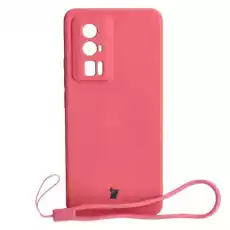 Etui Bizon Case Silicone Sq do Xiaomi Poco F5 Pro brudny róż Telefony i akcesoria Akcesoria telefoniczne Pokrowce i kabury do telefonów