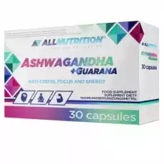 Allnutrition Ashwagandha Gurana 30 kap Artykuły Spożywcze Produkty dietetyczne Suplementy