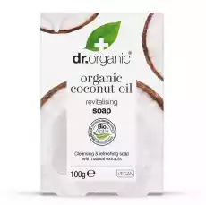 DrOrganic Virgin Coconut Oil Soap mydło oczyszczającoodświeżające do skóry suchej 100g Zdrowie i uroda Kosmetyki i akcesoria Kosmetyki i akcesoria do kąpieli Mydła