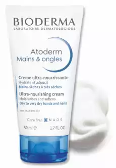 Bioderma Atoderm Mains Ongles krem do rąk 50 ml Zdrowie i uroda Kosmetyki i akcesoria Manicure i pedicure Kosmetyki do rąk