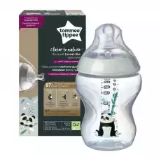 Closer To Nature butelka do karmienia ze smoczkiem silikonowym 0m Panda 260ml Dla dziecka Akcesoria dla dzieci Pozostałe akcesoria dla dzieci