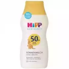 Hipp Babysanft Balsam ochronny na słońce od 1 dnia życia Ultra Sensitiv SPF50 200 ml Dla dziecka Akcesoria dla dzieci Pielęgnacja i higiena dziecka Kosmetyki dla dzieci i niemowląt