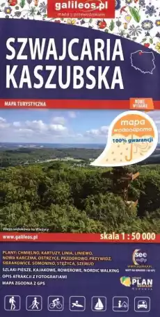 Mapa turystyczna Szwajcaria Kaszubska Książki Turystyka mapy atlasy