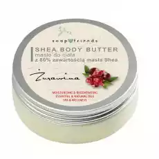 SoapFriends Shea Butter 80 masło do ciała Żurawina 200ml Zdrowie i uroda Kosmetyki i akcesoria Pielęgnacja ciała Kremy i masła do ciała