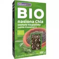 NaturaVena Nasiona chia 200 g Bio Artykuły Spożywcze Pestki