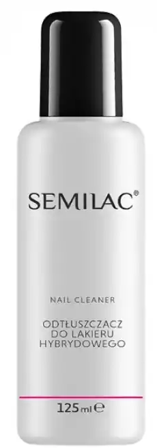 Semilac Nail Cleaner odtłuszczacz 125ml Zdrowie i uroda Kosmetyki i akcesoria Manicure i pedicure Zmywacze i korektory do paznokci