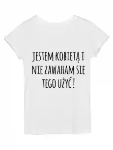 koszulka damska jestem kobietą i nie Odzież obuwie dodatki Odzież damska Tshirty i koszulki damskie