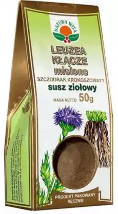 Natura Wita Leuzea Kłącze Mielone 50G Artykuły Spożywcze Przyprawy