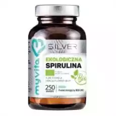 Myvita Silver Spirulina 100 Suplement diety 100 g Bio Zdrowie i uroda Zdrowie Witaminy minerały suplementy diety