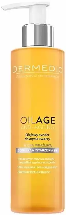 Dermedic Oilage Syndet do mycia twarzy 200 ml Zdrowie i uroda