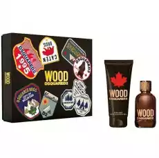 DSQUARED2 Wood Pour Homme EDT 100ml SHOWER GEL 150ml Zdrowie i uroda Perfumy i wody Zapachy męskie Perfumy i wody męskie