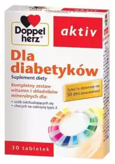 DOPPELHERZ Aktiv Dla Diabetyków x 30 tabletek Zdrowie i uroda Zdrowie Leki