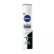 Nivea Black White Invisible Fresh antyperspirant spray 48H 150 ml Zdrowie i uroda Kosmetyki i akcesoria Pielęgnacja ciała