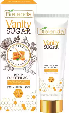 Bielenda Vanity Sugar Krem Do Depilacji z Woskiem Pszczelim 100ml Zdrowie i uroda Kosmetyki i akcesoria Pielęgnacja ciała Depilacja