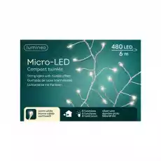 Lampki micro 480 led srebrnyciepły biały wewzew 600cm Gadżety Imprezowe Pozostałe