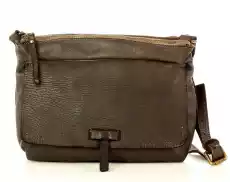 MARCO MAZZINI Torebka skórzana messenger retro bag ciemny brąz caffe Odzież obuwie dodatki Galanteria i dodatki Torebki damskie