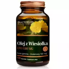 Doctor Life Olej z wiesiołka 1300mg suplement diety 100 kapsułek Zdrowie i uroda Zdrowie Witaminy minerały suplementy diety