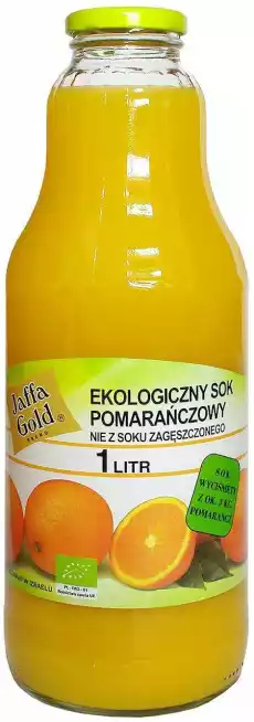 Jaffa Gold Sok pomarańczowy BIO 1000 ml Artykuły Spożywcze Produkty dietetyczne Soki