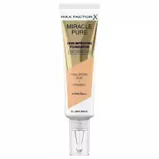 Max Factor Miracle Pure SPF30 PA 32 Light Beige 30ml Zdrowie i uroda Kosmetyki i akcesoria Makijaż i demakijaż Podkłady i bazy