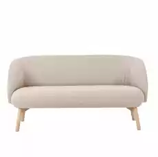 Mobitec Sofa 2os tapicerowana Thalia szer 149 cm beżowa z drewnianymi nogami Dom i ogród Meble Salon Sofy i wersalki