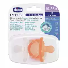 Chicco PhysioForma Luxe smoczek silikonowy uspokajający 1636m Pomarańczowy 2szt Dla dziecka Akcesoria dla dzieci