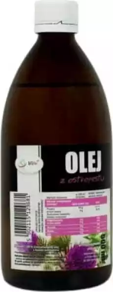 Olej z ostropestu zimnotłoczony 500ml ViVio Artykuły Spożywcze Oleje i oliwy