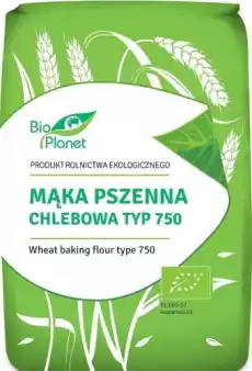 MĄKA PSZENNA CHLEBOWA TYP 750 1 kg BIO PLANET Artykuły Spożywcze Mąka