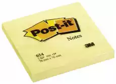 Notes samoprzylepny 76x76 post it żółty Postit Biuro i firma Akcesoria biurowe Artykuły papiernicze