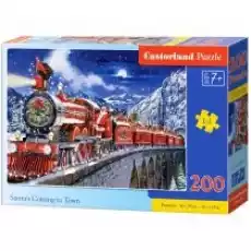 Puzzle 200 el Santa039s Coming to Town Castorland Dla dziecka Zabawki Puzzle