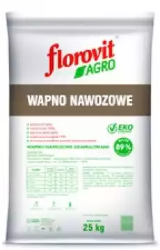 Florovit Agro wapno nawozowe granulowane 25 kg Dom i ogród Ogród Nawozy do roślin i kwiatów