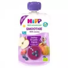 Hipp Smoothie Mus z owoców i soków po 1 roku jabłkagruszkijagody zestaw 3 x 120 ml Bio Dla dziecka Akcesoria dla dzieci Karmienie dziecka