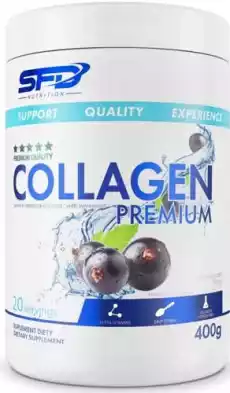 Collagen Premium smak czarna porzeczka 400g Zdrowie i uroda Zdrowie Witaminy minerały suplementy diety