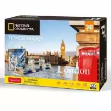 Puzzle 3D 120 el National Geographic London Tower Bridge Cubic Fun Dla dziecka Zabawki Puzzle