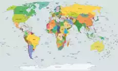 Fototapeta World Map Mapa Świata P8 Dom i ogród Wyposażenie wnętrz Dekoracja Obrazy Ramy Fototapety