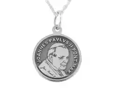 Medalik ze srebra z Świętym Janem Pawłem II WECSMEDJPII6 Biżuteria i zegarki Wyroby jubilerskie Inne wyroby jubilerskie
