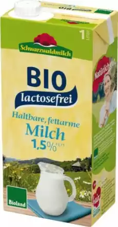 Mleko 15 bez laktozy BIO 1 l Schwarzwaldmilch Artykuły Spożywcze Nabiał