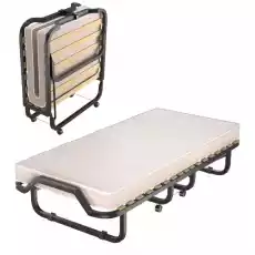 Składane łóżko z materacem z Memory Foam 90 x 200 x 41 cm Dom i ogród Meble Sypialnia ŁóżkaStelaże