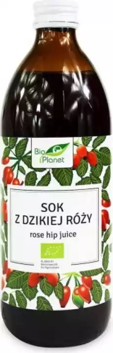 SOK Z DZIKIEJ ROŻY BIO 500 ml BIO PLANET Artykuły Spożywcze Napoje