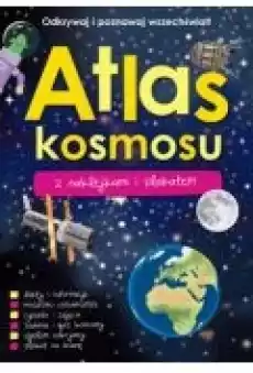 Atlas kosmosu z naklejkami i plakatem Książki Dla dzieci