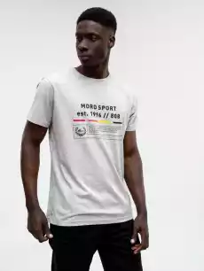 TShirt Z Nadrukiem Męski Szary Moro Sport Legend Odzież obuwie dodatki Odzież męska Koszulki męskie