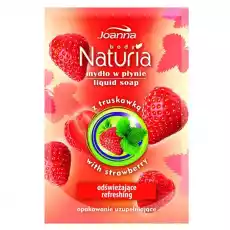 Naturia Body Liquid Soap mydło w płynie Truskawka zapas 300ml Zdrowie i uroda Kosmetyki i akcesoria Kosmetyki i akcesoria do kąpieli Mydła