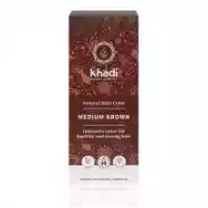 Khadi Natural Hair Colour henna do włosów Średni Brąz 100 g Zdrowie i uroda Kosmetyki i akcesoria Pielęgnacja i stylizacja włosów